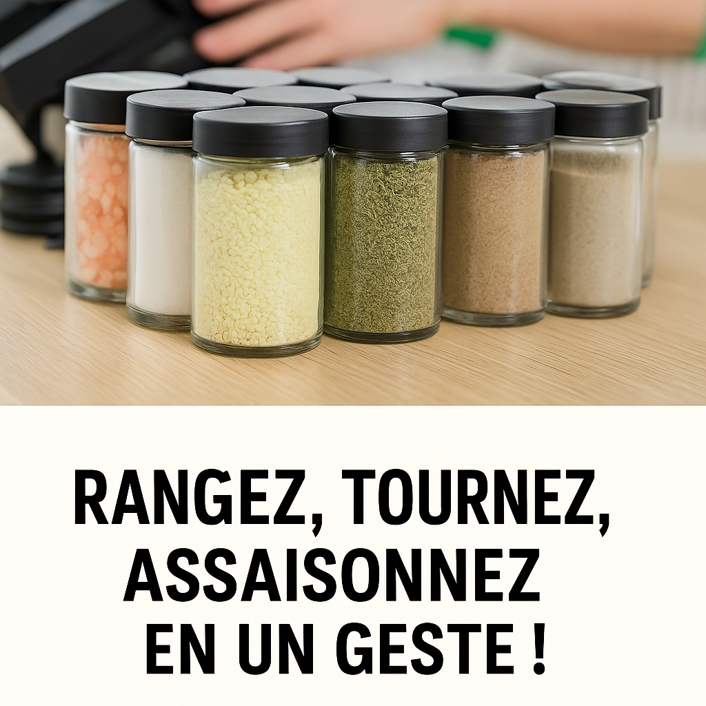Organisateur d’Épices Rotatif 360°
