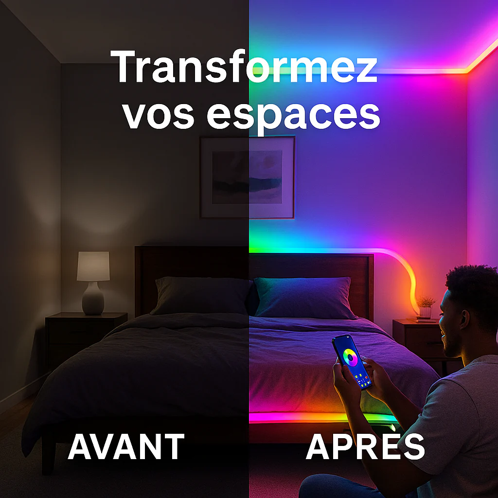 LED Néon Flexible - Multicolor & Bluetooth