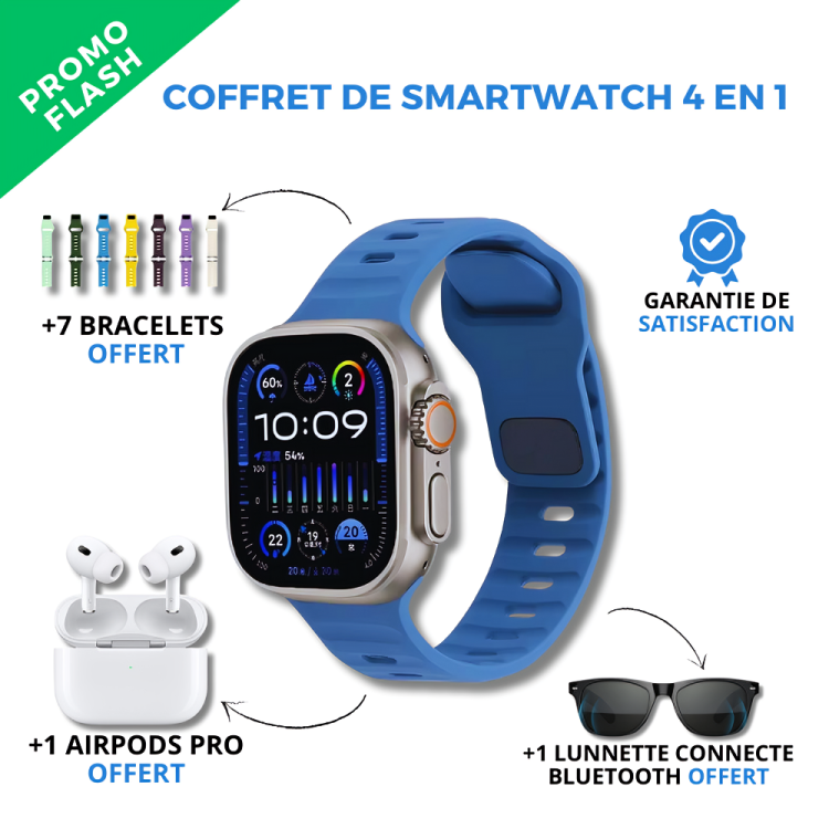 Coffret de Smart Watch 4 en 1