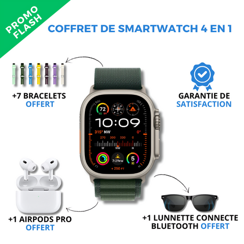 Coffret de Smart Watch 4 en 1