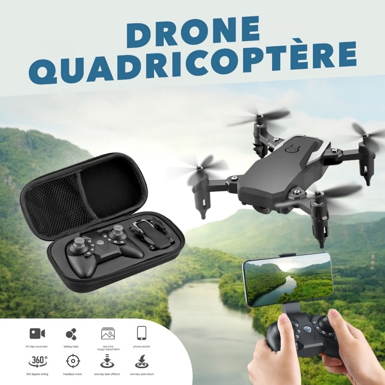 Drone Quadricoptère - Caméra & vidéo de paysage haute altitude