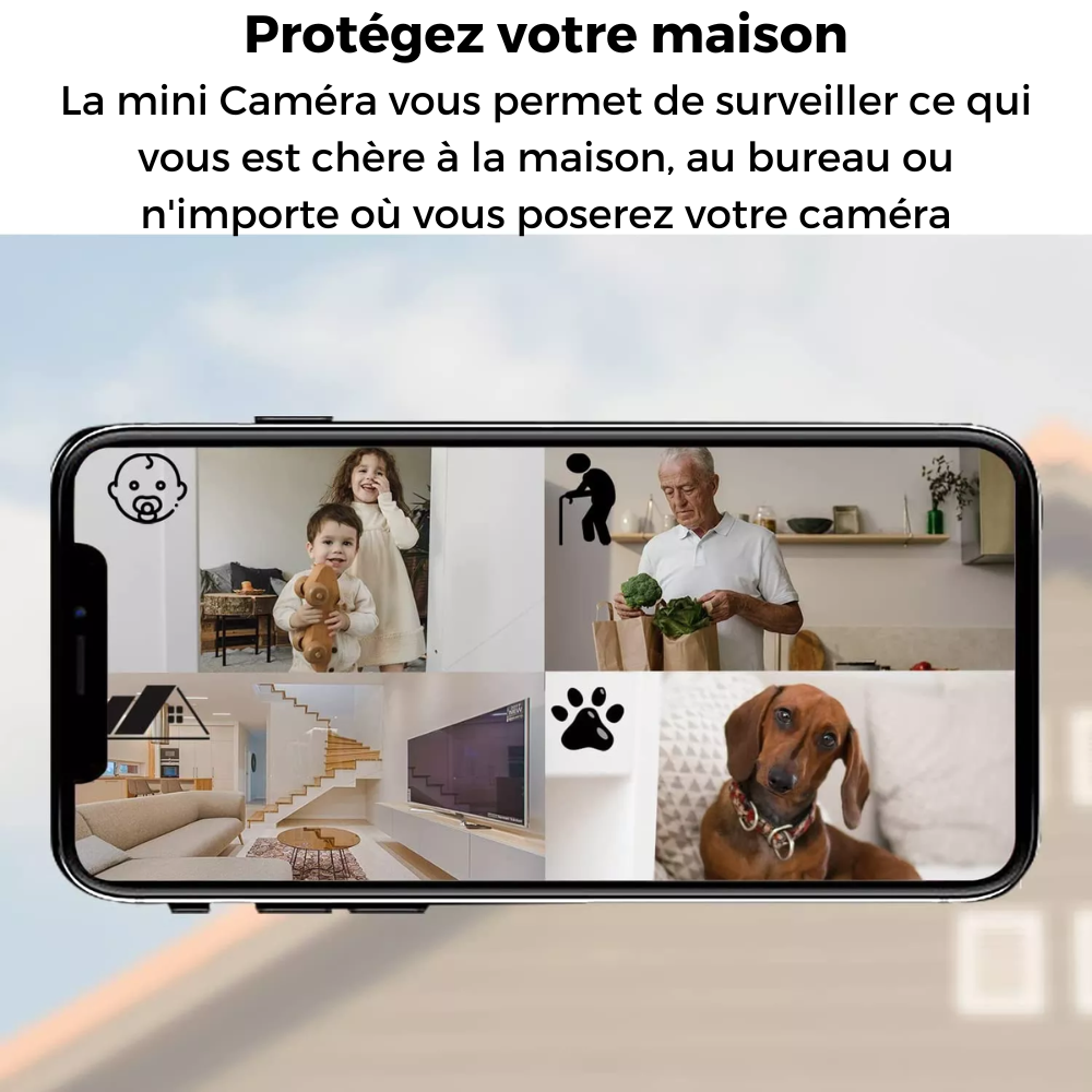 Mini Caméra de surveillance full HD sans fil connecté en WiFi