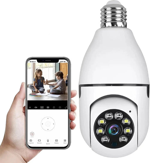 Caméra de Surveillance Ampoule 360°