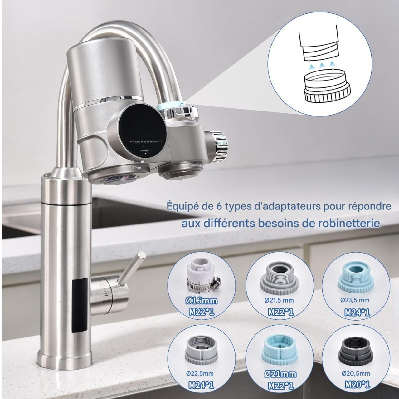 Purificateur d'eau de robinet intelligent