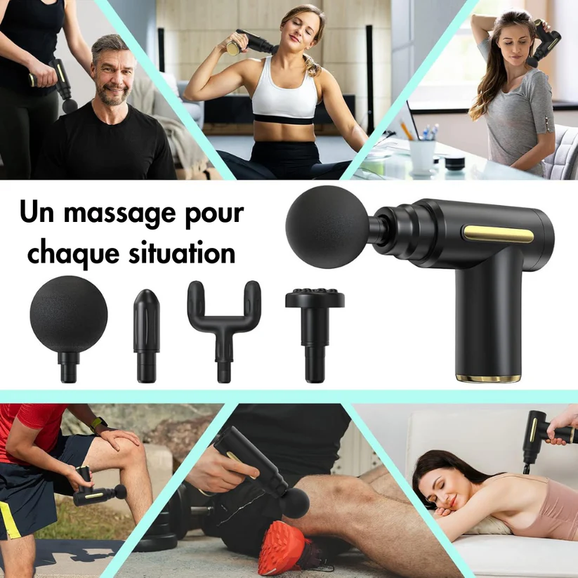Pistolet de Massage 4 en 1